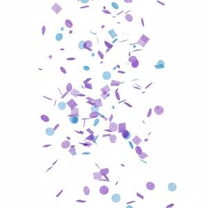 Purple and Blue Confetti
